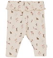 Minymo Trousers - AOP - Sandshell