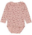 Minymo Bodysuit l/s - AOP - Misty Rose