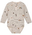 Minymo Bodysuit l/s - AOP - Sandshell