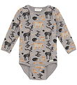Minymo Bodysuit l/s - AOP - Sweat - Cloudburst