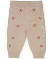 Minymo Trousers Knit - Beige Melange