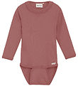 Minymo Bodysuit l/s - Rib - Withered Rose