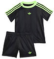 adidas Originals T-shirt/Short - Black/Signal Green