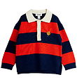 Mini Rodini Blouse - Knitted - Rugby - Red/Blue/White