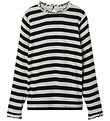 Name It Blouse - NkfPrakula - Dark Sapphire/Bright White