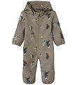 Name It Softshell Suit w. Fleece - NbnAlfa08 - Silver Mink/GO