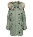 Kids Only Jacket - Noos - KogIris - Desert Sage/Fur Light Grey