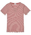 Mads Nørgaard T-Shirt - Stripe Tiki - Weingut/Vanilla Ice