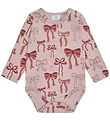 Hust and Claire Bodysuit l/s - Bri Bows - Adobe Rose