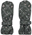 Wheat Rain Mitts w. Fleece - PU - Rily - Forest Lake Checked Flo