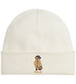 Polo Ralph Lauren Mütze m. Fleece - Clubhaus Cream m. Kuscheltie