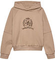 Tommy Hilfiger Hoodie - Tonal Chest - Malted Milk