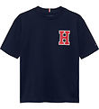 Tommy Hilfiger T-shirt - Varsity Front Back - Dark Night Navy