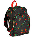 Mini Rodini Backpack - Black w. Cranberries