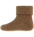 Wheat Socks - Wool - Rib - Ziggy - Caramel