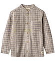 Wheat Shirt - Willum - Blue Check
