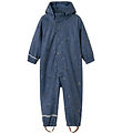 Name It Rainsuit w. Fleece - NmmDry - Vintage Indigo