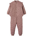 Name It Thermo Wear w. Fleece - NmfMoon - Woodrose w. Glitter