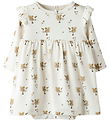 Lil' Atelier Bodysuit Dress - NbfLayo - Coconut Milk