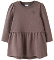 Name It Dress - NmfVima - Peppercorn/Heart Embroidery