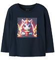 Name It Blouse - NmfVotea - Navy Blazer/Hot Cocoa Unicorn