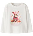 Name It Blouse - NmfVotea - Cloud Dancer/Autumn Bunny
