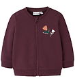 Name It Sweat Cardigan - NbfVrillie - Fig/Blumen