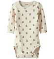 Lil' Atelier Bodysuit l/s - NbnGayo - Turtledove/Teddybear