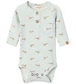 Lil' Atelier Bodysuit l/s - Rib - NbmGavo - Murmur/Whale