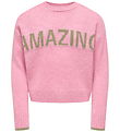 Kids Only Bluse - Strick - KogAmour - Sea Pink/Amazing/Mermaid