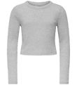 Kids Only Blússa - KogBina - Rib - Light Grey Melange