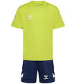 Hummel Tracksuit - HmlLogo - Lime Punch/Marine
