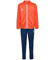 Hummel Tracksuit - HmlLogo - Nasturtium/Dark Denim
