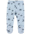 Joha Leggings w. Feet - Wool/Bamboo - Light Blue