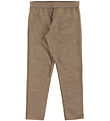 Joha Leggings - Ull/Silke - Beige Melange