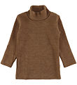 Joha Bluse - Wolle - Warmes Braun