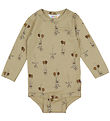 Joha Bodysuit l/s - Wool - Green