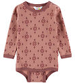 Joha Bodysuit l/s - Wool - Rose
