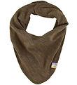 Joha Teething Bib - Wool/Silk - Brown Melange
