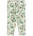 Joha Leggings - Wool - Off White w. Trees