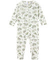 Joha Jumpsuit - Wool/Silk - Off White w. Trees