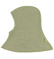 Joha Balaclava - Rib - Wool/Silk - 2-layer - Green