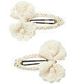 Name It Hair Clip - 2-Pack - NmfOlena - Cloud Dancer