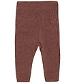 CeLaVi Leggings - Wool - Knitted - Maroon