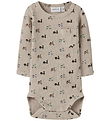 Name It Bodysuit l/s - NbmNooter - Iceland Fossil