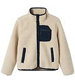 Name It Fleece Jacket - NknMattia - Moonbeam/CHEST Pocket Dark S