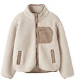 Name It Fleece Jacket - NknMattia - Moonbeam/CHEST Pocket Savann