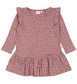 Petit Piao Dress - Rib - Modal - Nostalgic Rose/Coffee Bean