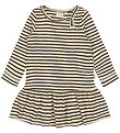 Petit Piao Dress - Rib - Modal - Coffee Bean/Off White