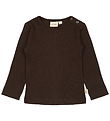 Petit Piao Blouse - Rib - Modal - Coffee Bean